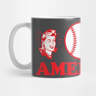 Mom Baseball Apple Pie Mug